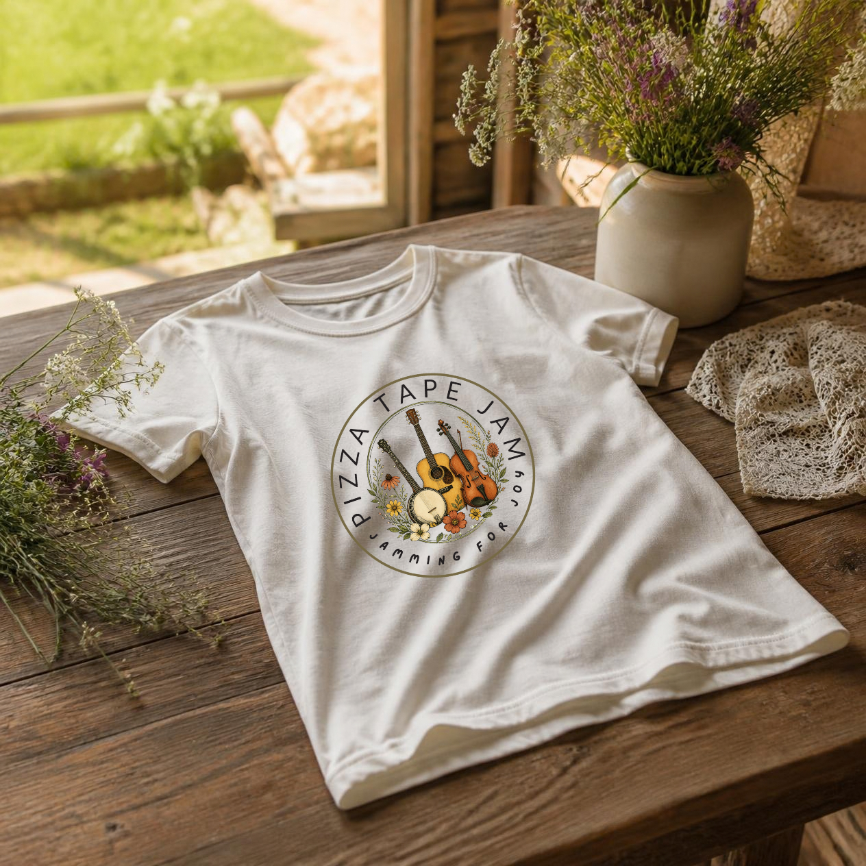 Acoustic Pizza Tapes T-Shirt